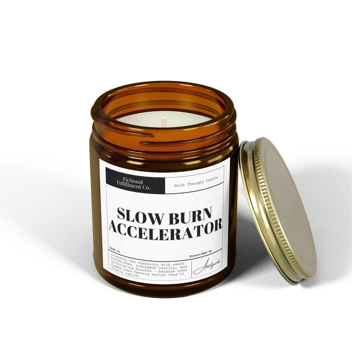Slow Burn Accelerator – Sultry Vanilla Scented Candle - Romance Reader Gift