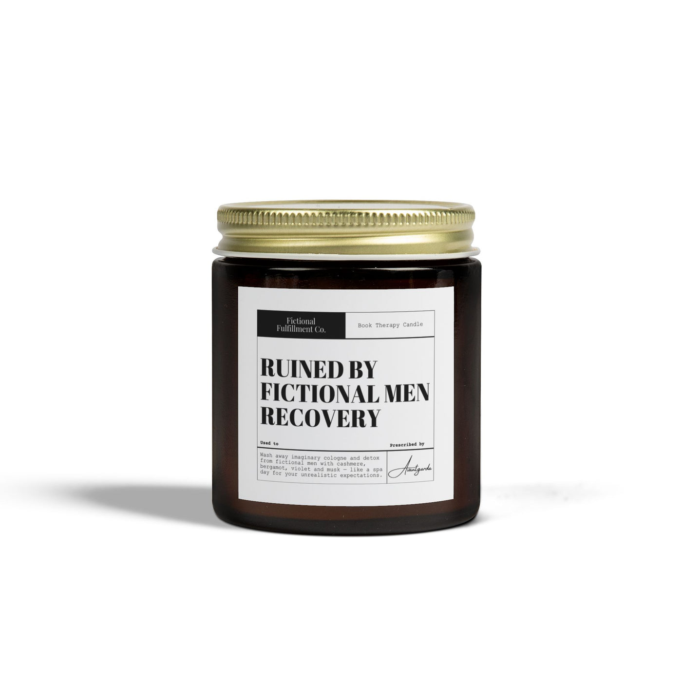 Ruined by Fictional Men - Cashmere Musk Scented Candle - Reader Gift