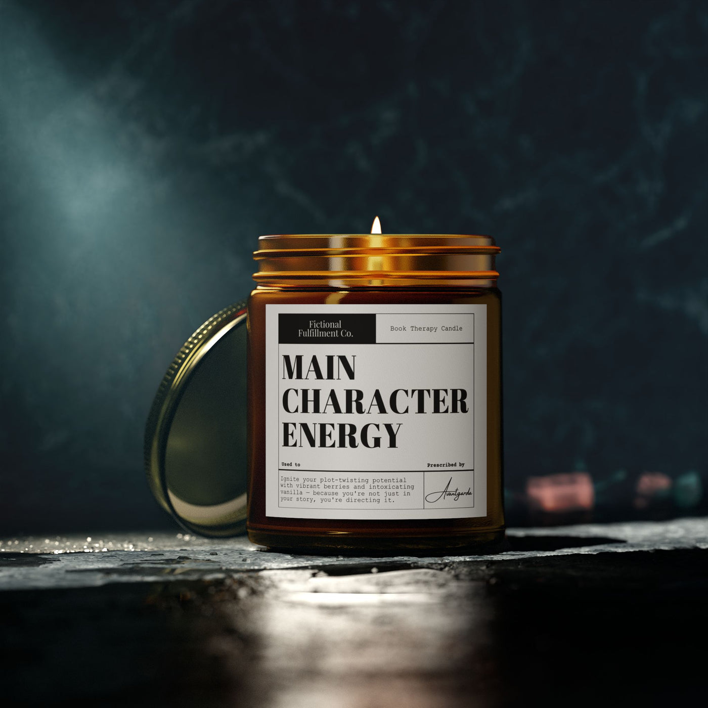 Main Character Energy - Blackberry Vanilla Scented Candle - Gift for Readers