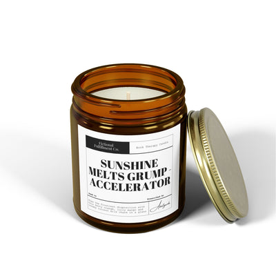 Sunshine Melts Grump - Mango Coconut-Scented Candle - Romance Reader Gift