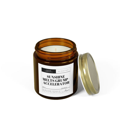 Sunshine Melts Grump - Mango Coconut-Scented Candle - Romance Reader Gift