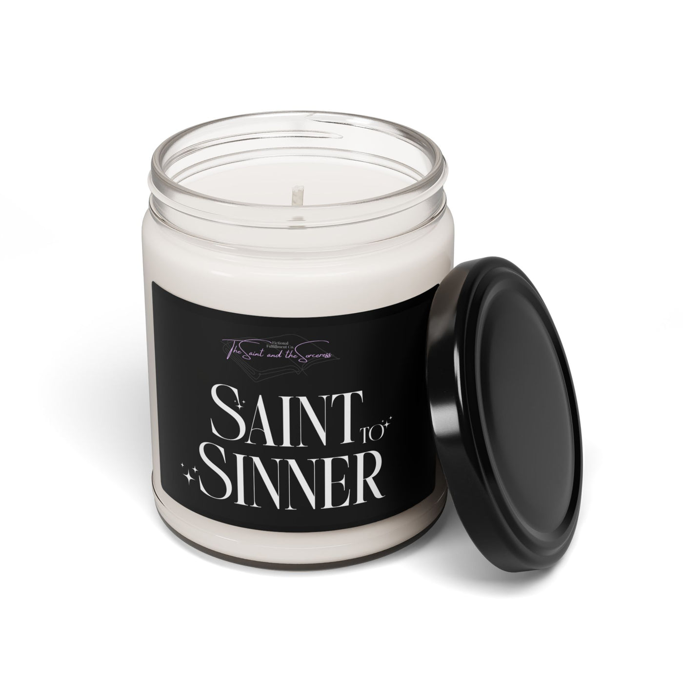 Saint to Sinner - Halloween Decoration / Gothic Hostess Gift / Dark Academia Candle