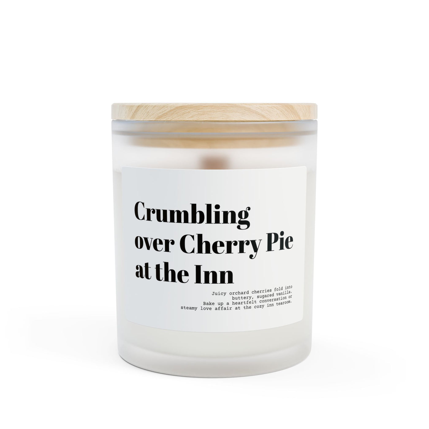 Cherry Pie Scented Candle - Frosted Glass Candle - Gilmore Girls Gift