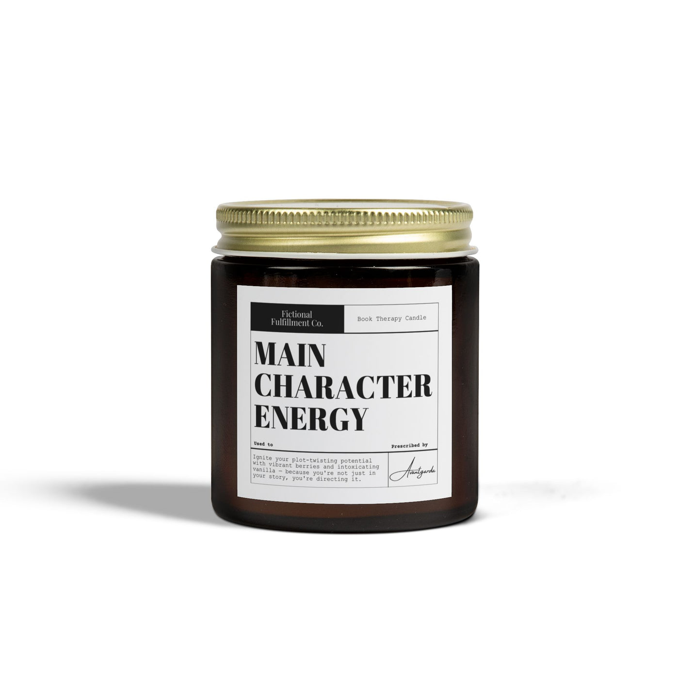 Main Character Energy - Blackberry Vanilla Scented Candle - Gift for Readers