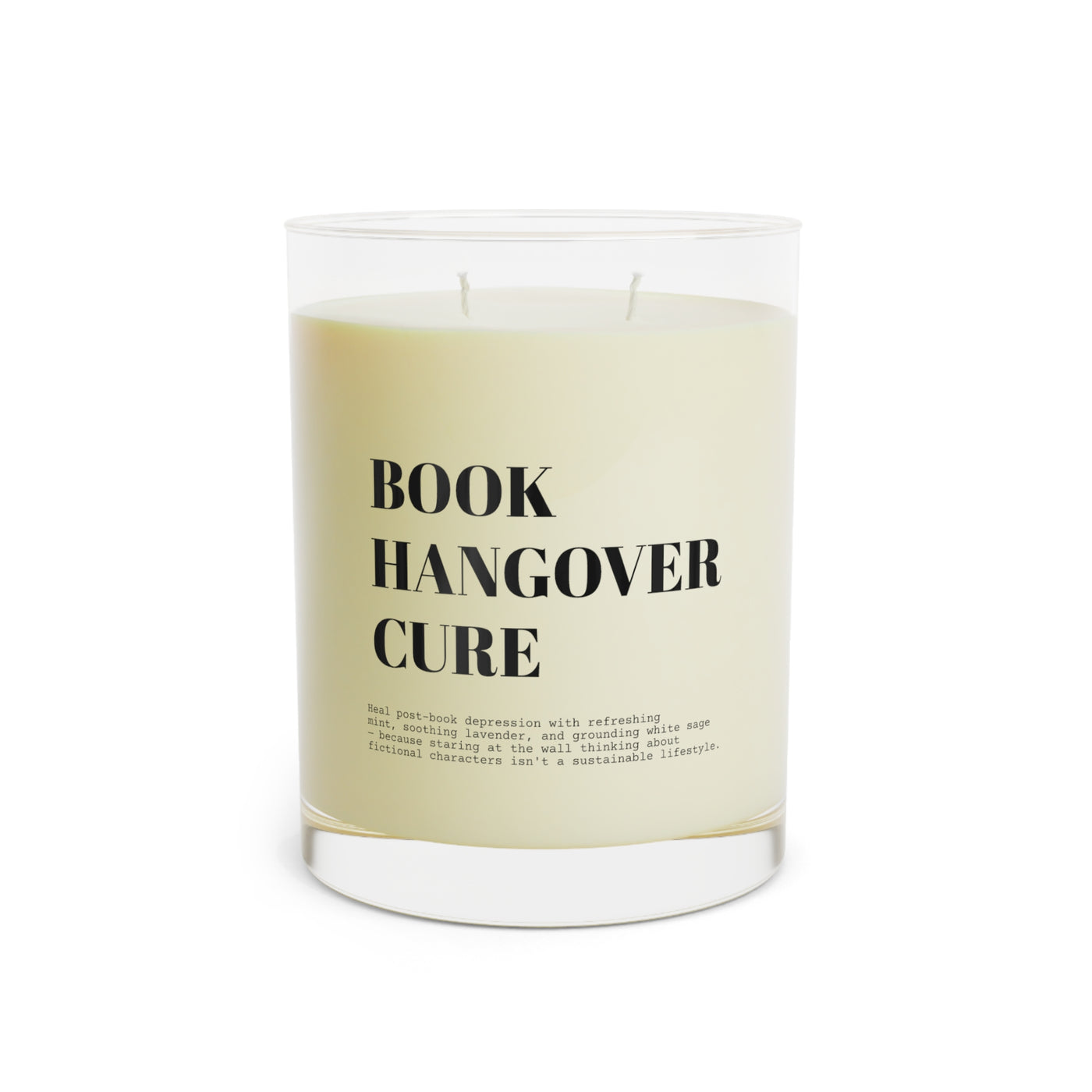 "Book Hangover Cure" Lavender & Sage - Scented Candle - Reader Gift