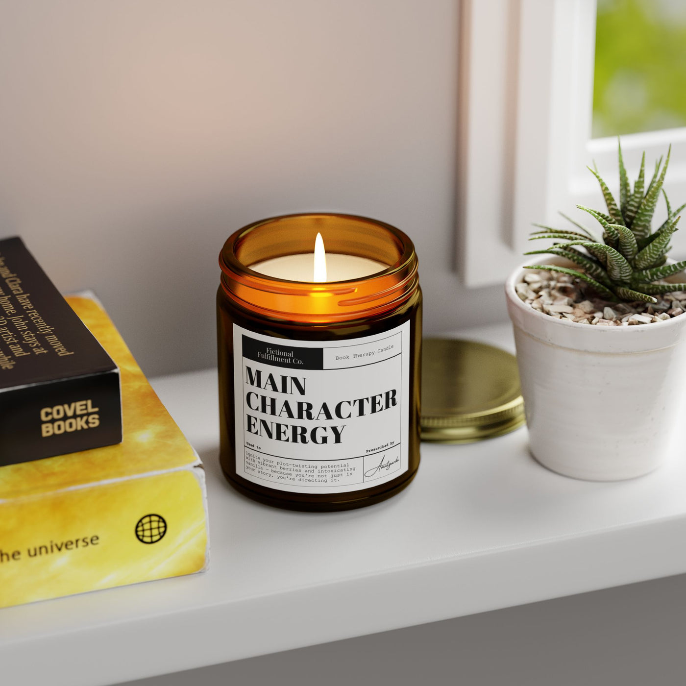 Main Character Energy - Blackberry Vanilla Scented Candle - Gift for Readers