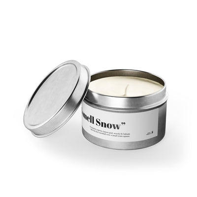"I smell Snow" Evergreen Scented Tin Candle -  Gilmore Girls Gift