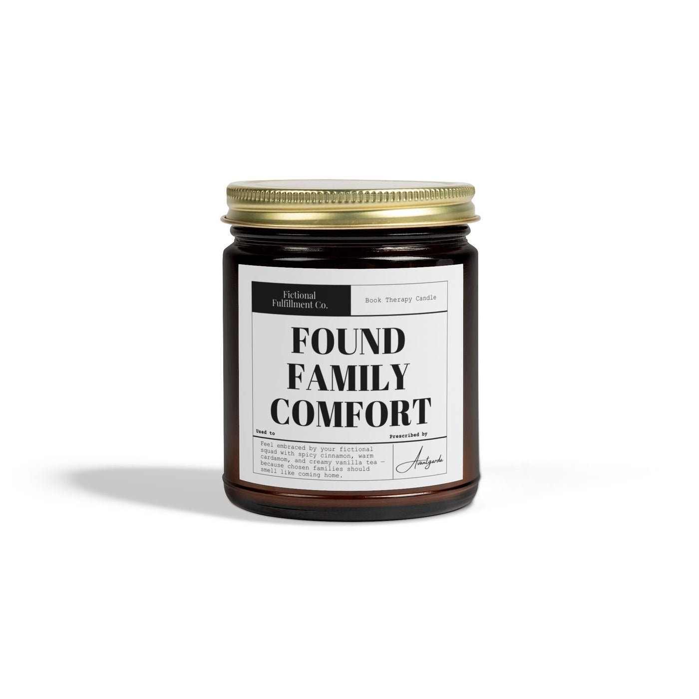 Found Family Comfort - Cinnamon Chai Scented Candle - Perfect Gift for Readers