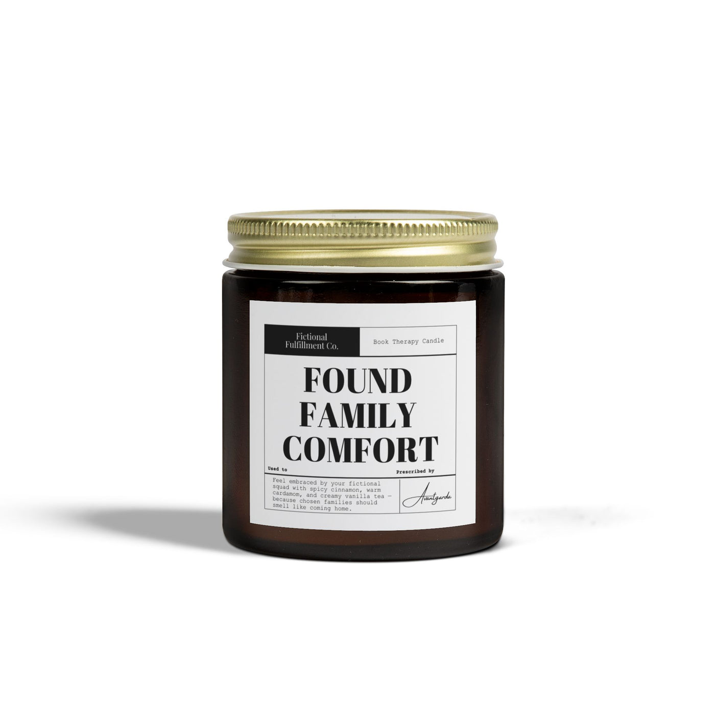 Found Family Comfort - Cinnamon Chai Scented Candle - Perfect Gift for Readers