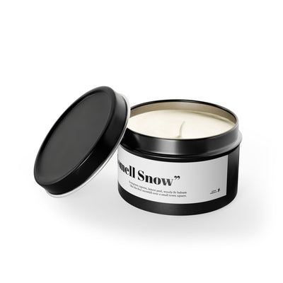 "I smell Snow" Evergreen Scented Tin Candle -  Gilmore Girls Gift