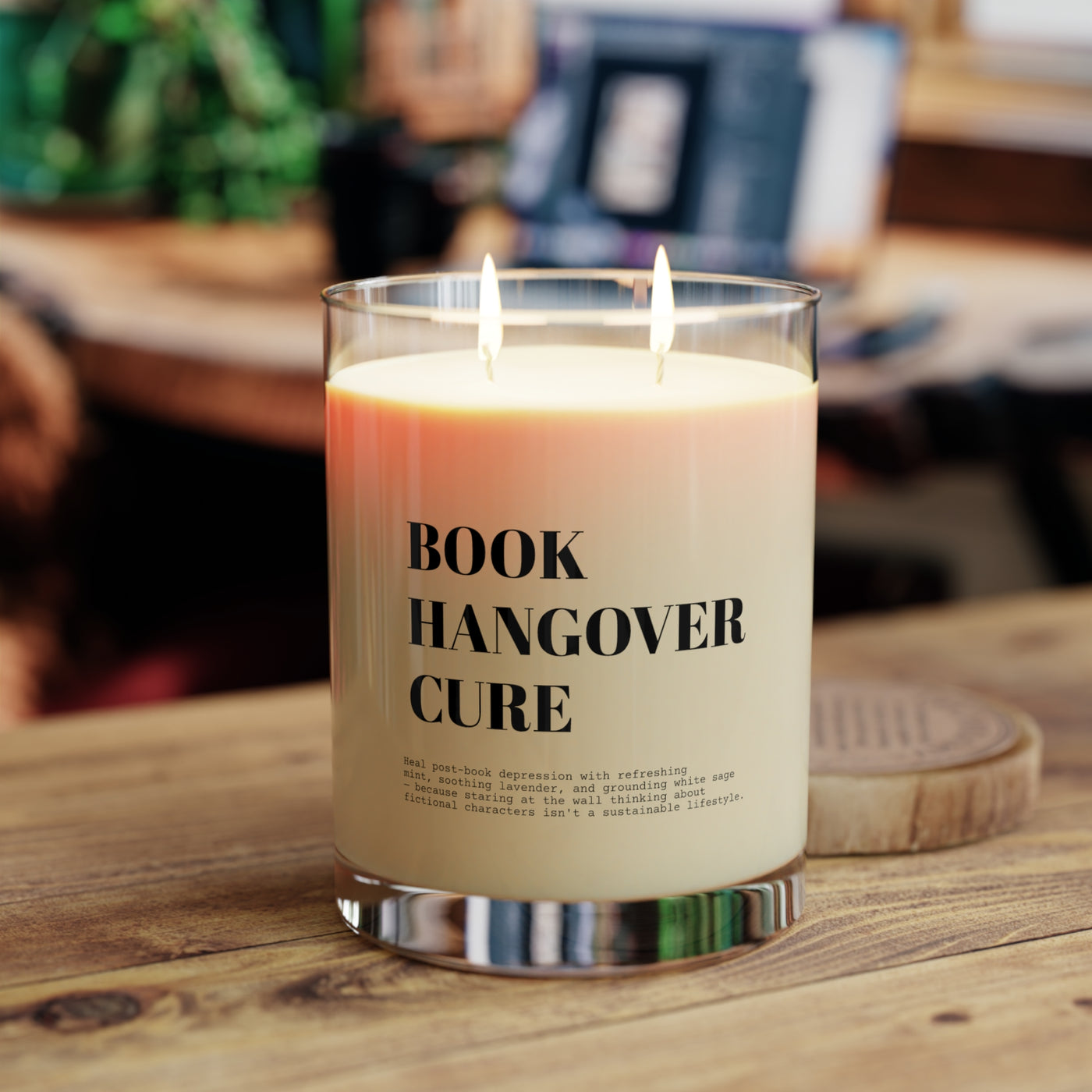 "Book Hangover Cure" Lavender & Sage - Scented Candle - Reader Gift
