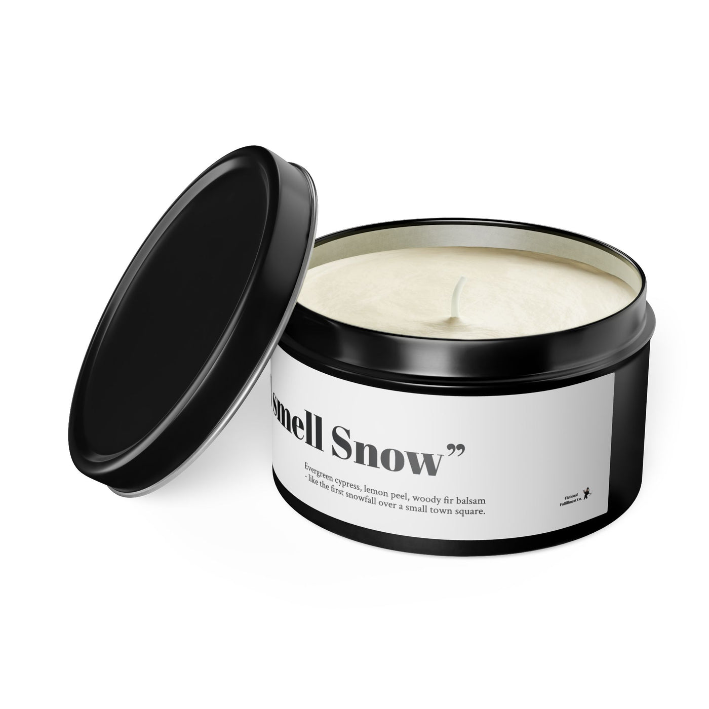 "I smell Snow" Evergreen Scented Tin Candle -  Gilmore Girls Gift
