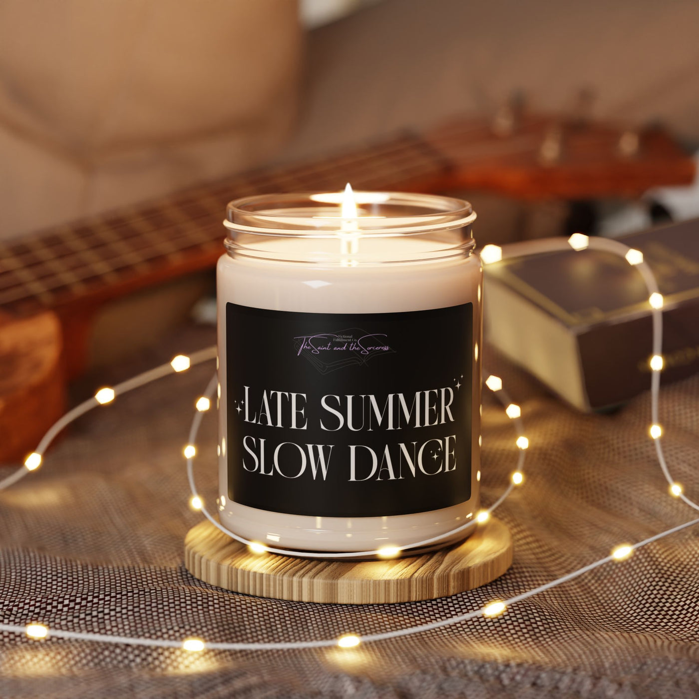 Late Summer Slow Dance, Peppered Passionfruit Scented Candle, for "The Saint and the Sorceress" Readers