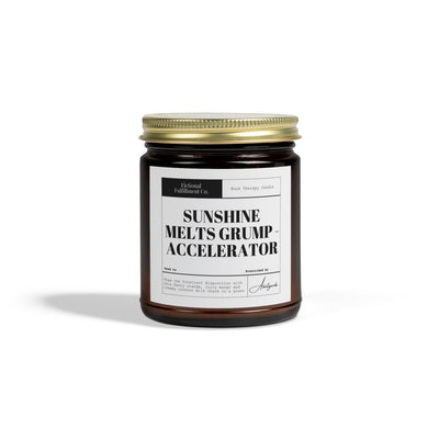 Sunshine Melts Grump - Mango Coconut-Scented Candle - Romance Reader Gift